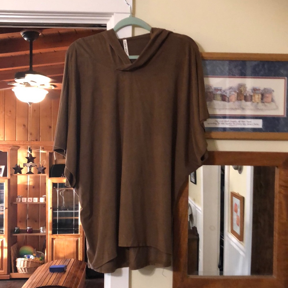 Brown “suede” over top